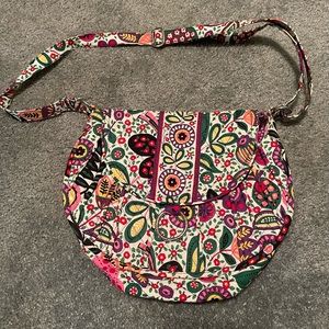 Vera Bradley shoulder bag, multi flower print.